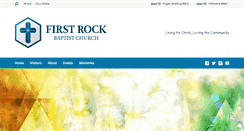 Desktop Screenshot of firstrockbaptistchurch.org