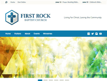 Tablet Screenshot of firstrockbaptistchurch.org